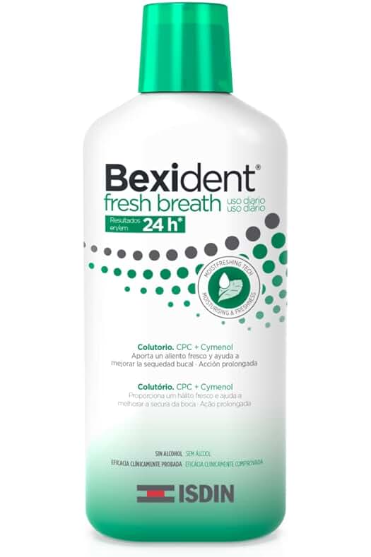 Colutorio ISDIN Bexident Fresh Breath: Aliento fresco duradero y alivio de la sequedad bucal.