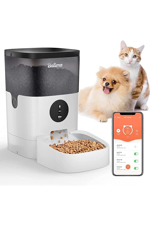Comedero Automático Inteligente para Perros y Gatos | Control App | Grabación de Voz
