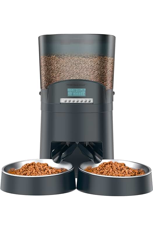 Comedero automático para mascotas con temporizador y control de porciones - HoneyGuaridan 6.5L