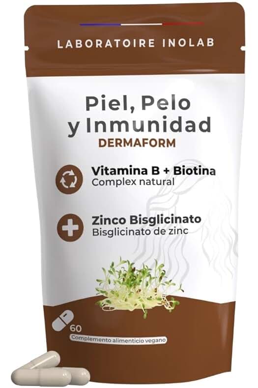 Complejo de vitaminas naturales para fortalecer y promover el crecimiento del cabello