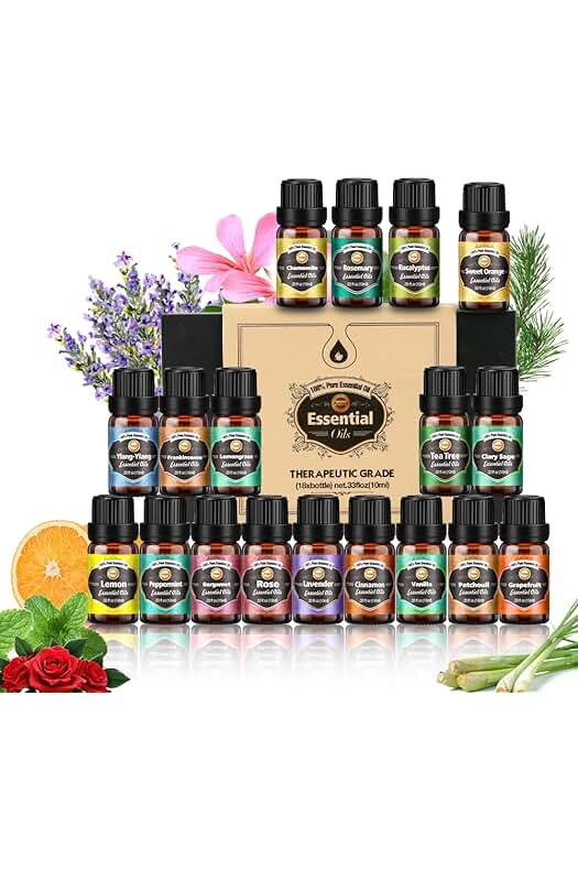 Conjunto de Aceites Esenciales para Humidificador - Mezcla premium para aromaterapia y bienestar.
