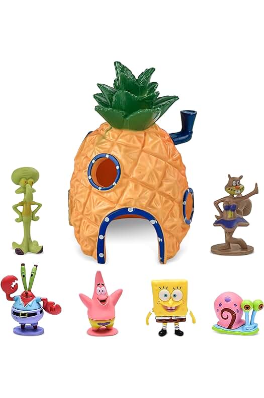 Conjunto de Adornos de Piña para Acuario: Decoración Simulada y Colorida para tu Pecera