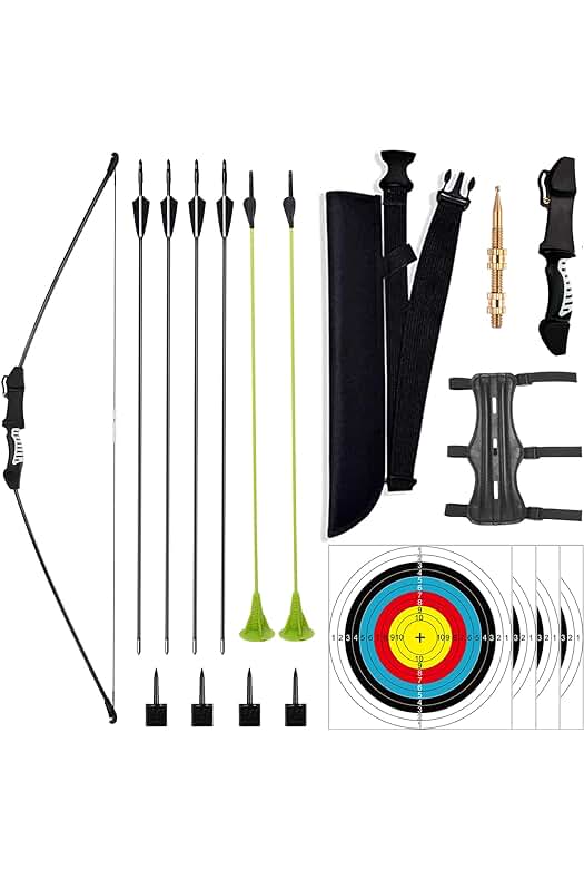 Conjunto de Arco y Flecha para Tiro al Blanco - Ideal para Juegos al Aire Libre