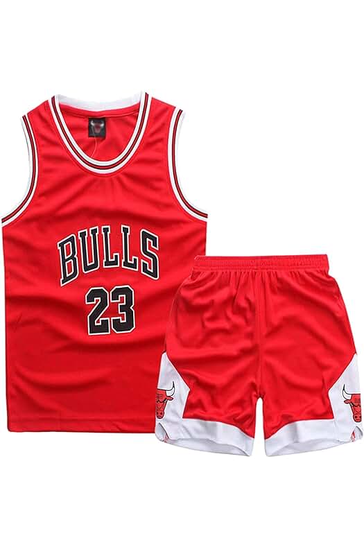 Conjunto de baloncesto para niños: Camiseta y pantalones cortos. Ideal para edades de 4 a 14 años.