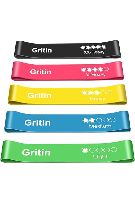 Conjunto de Bandas Elásticas Fitness Gritin: Ideal para Ejercicios de Resistencia y Musculación