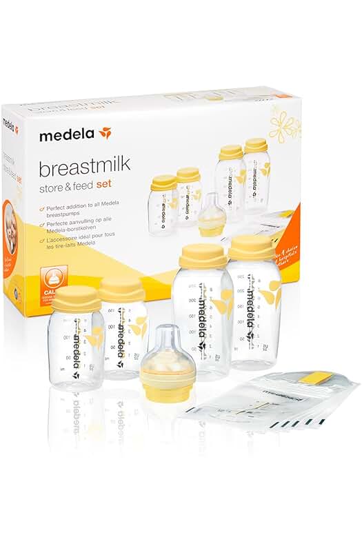 Conjunto de biberones de almacenamiento de leche materna Medela sin BPA