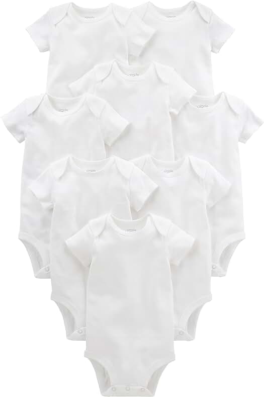 Conjunto de Body de Manga Corta Unisex para Bebés - Simple Joys by Carters.