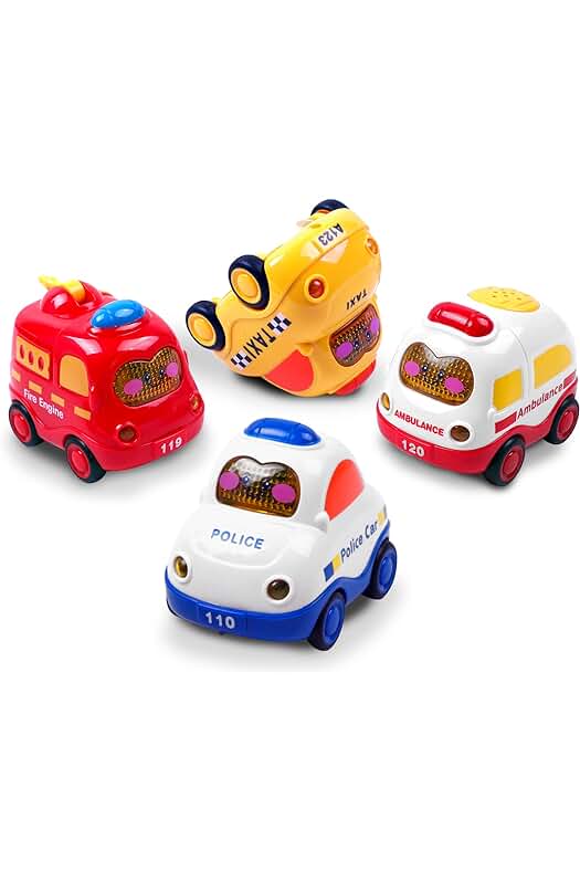 Conjunto de Coches de Juguete Umitive para Bebés, con Música y Luz - Regalos para Niños