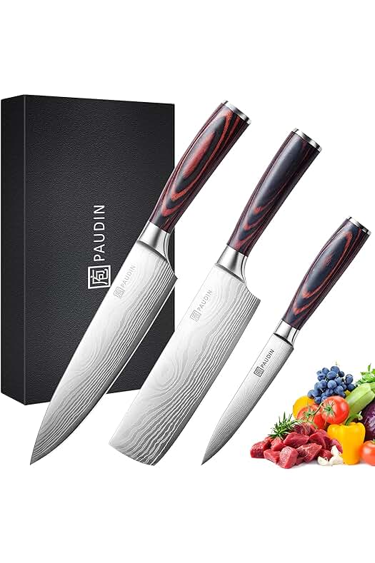 Conjunto de cuchillos de cocina de alta calidad para una experiencia culinaria excepcional.