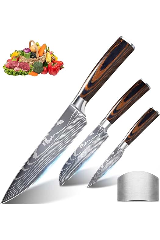 Conjunto de cuchillos de cocina profesionales de Anhichef: calidad y precisión en tu cocina.