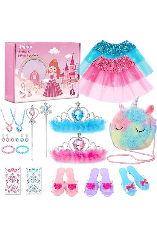 Conjunto de Disfraz de Princesa para Niña con Accesorios, ideal para Fiestas de Cosplay y Bodas.