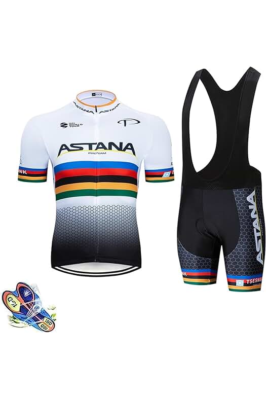 Conjunto de Maillot y Pantalones Cortos de Ciclismo para Hombres - Transpirables y Duraderos.