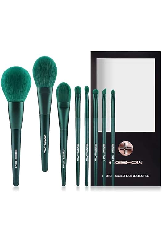 Conjunto de pinceles de maquillaje sintéticos para cosméticos, perfectos para aplicar y mezclar maquillaje.