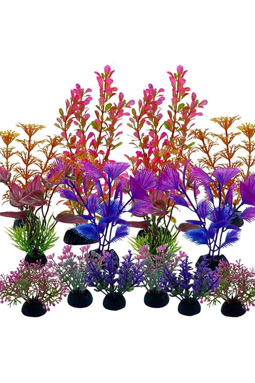 Conjunto de Plantas de Acuario Vibrantes para Decorar tu Pecera