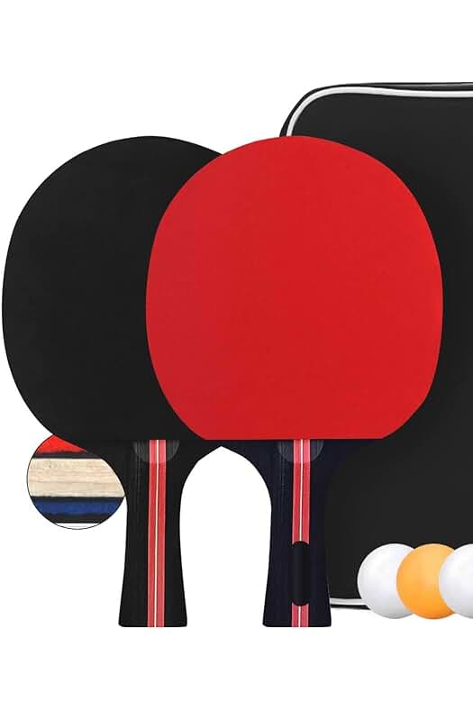 Conjunto de Raquetas de Tenis de Mesa y Pelotas Profesionales, Color Aleatorio