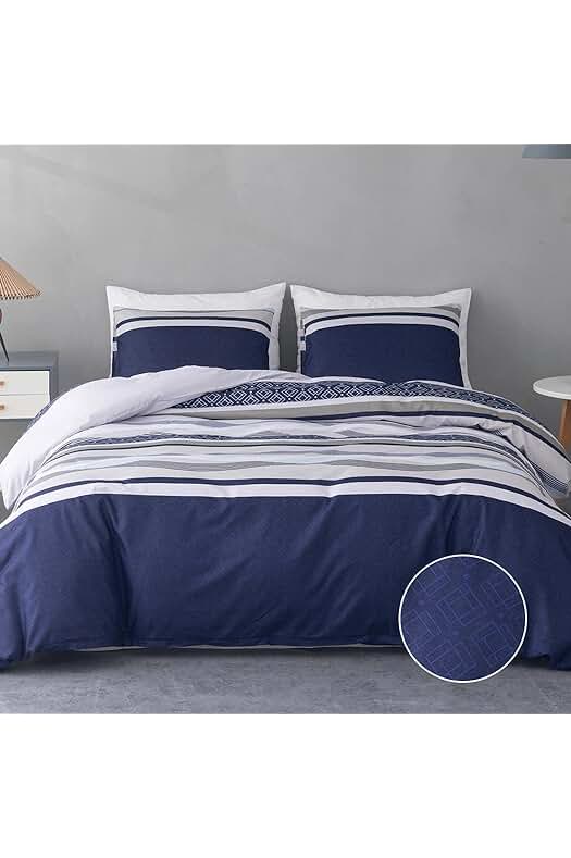 Conjunto de Ropa de Cama de Microfibra de Alta Calidad, sin Arrugas, con Cierre de Cremallera.