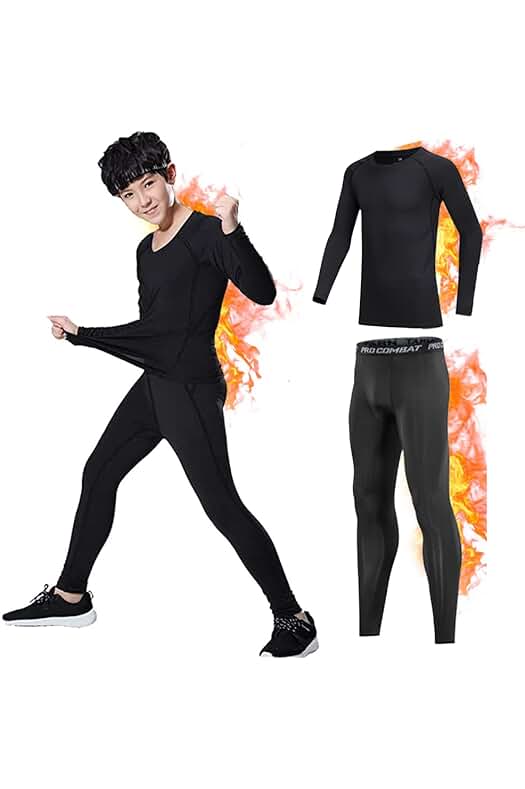 Conjunto Térmico de Ropa Interior para Niños - Ideal para Deportes de Invierno