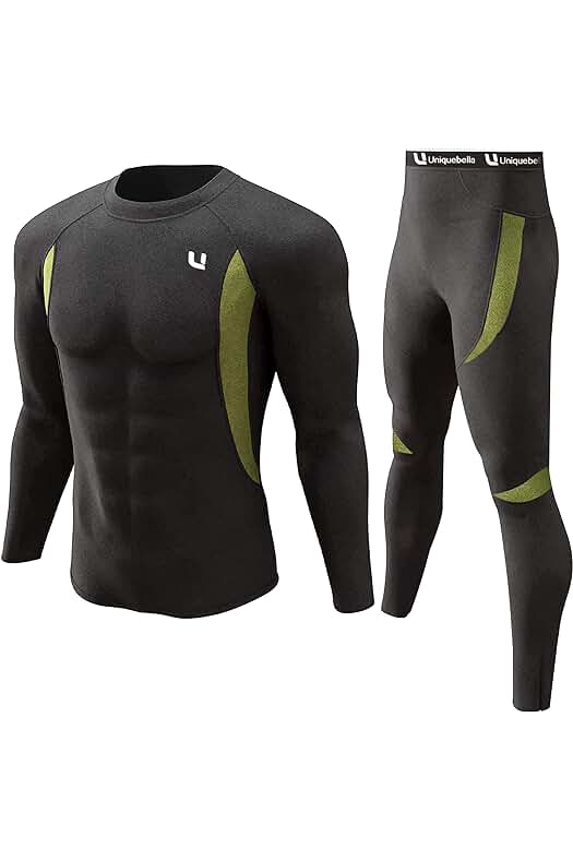 Conjunto Térmico Hombre: Camiseta y Pantalones Largos para Deportes de Invierno