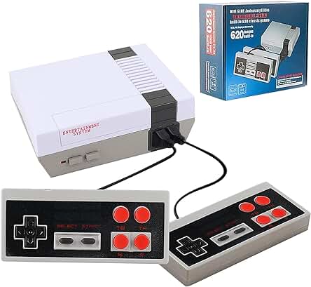 Consola de juegos retro arcade con 620 juegos instalados y 2 mandos para 2 jugadores