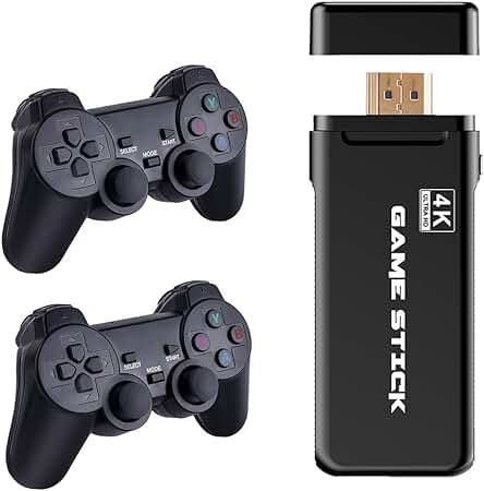 Consola de juegos retro USB inalámbrica con salida de TV HDMI 4K - Diversión nostálgica para todos.