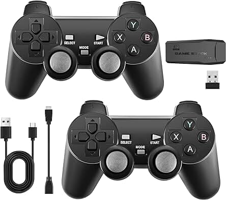 Consola de Videojuegos Retro HDMI con 10000 Juegos Clásicos y Controladores Inalámbricos Duales