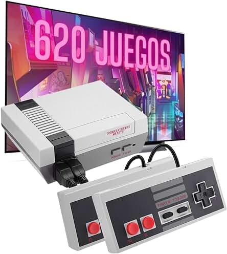 Consola Retro Arcade con 620 Videojuegos Clásicos para 2 Jugadores - BLUETRENDS