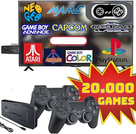 Consola Retro M8: Disfruta de 20.000 juegos clásicos con controladores inalámbricos