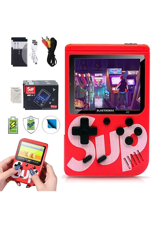 Consola Retro Portátil con 400 Juegos Incluidos - Entretenimiento Clásico en tus manos.