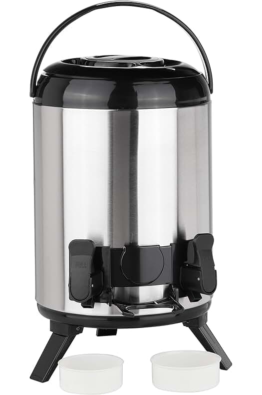Contenedor térmico HI - Termo con grifo de acero inoxidable para bebidas calientes.