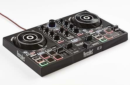 Controlador de DJ Hercules DJControl Inpulse 200: mezcla con facilidad y precisión.