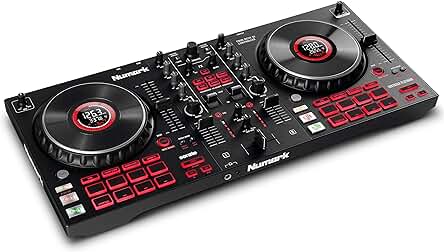 Controlador DJ Numark Mixtrack Platinum FX - Mejor controlador DJ para Serato DJ con efectos avanzados.