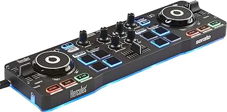 Controladora DJ USB Hercules DJControl Starlight - Mejor opción para mezclar música en tu PC o MAC