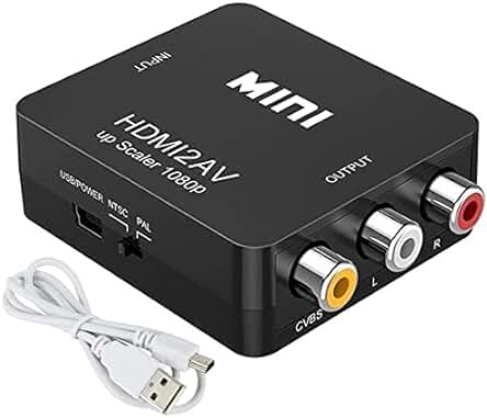 Convertidor HDMI a RCA: Disfruta de calidad de video y audio con este adaptador HDMI a RCA.