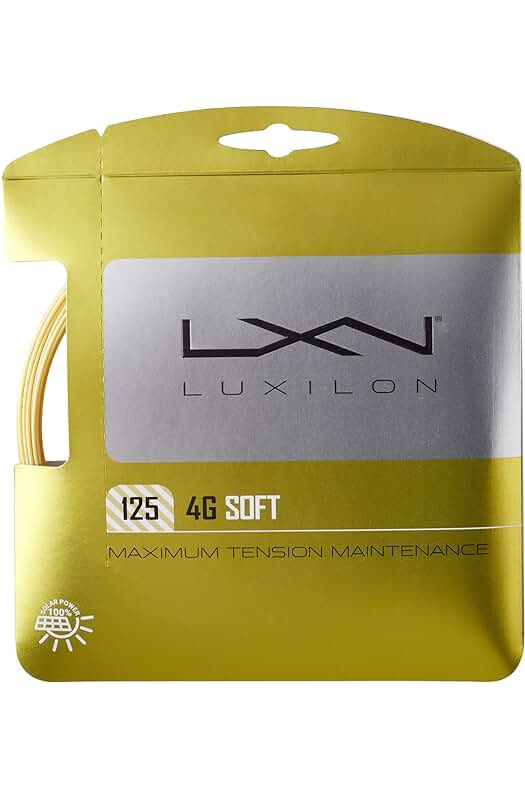 Cordaje Wilson 4g Soft para raquetas de tenis - Unisex, durabilidad y rendimiento mejorados