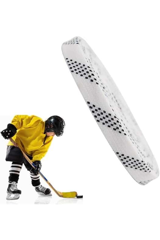 Cordones de hockey sobre hielo encerados - Blanco, duraderos y resistentes para un mejor rendimiento en el hielo.