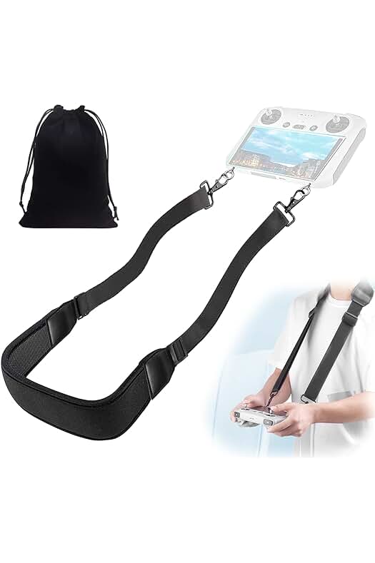 Correa de cuello ajustable para controlador DJI Mini 3 Pro y otros modelos.