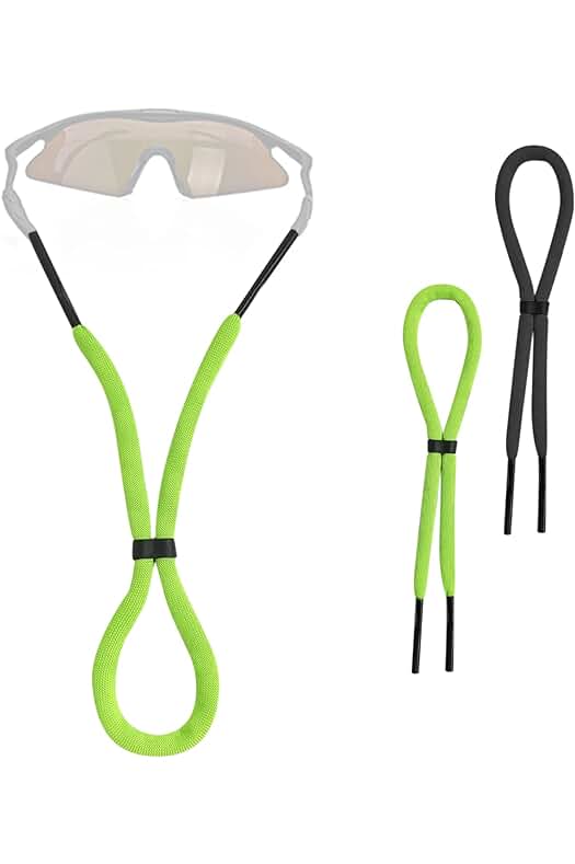Correas flotantes ajustables para gafas deportivas, ideales para deportes acuáticos y natación.