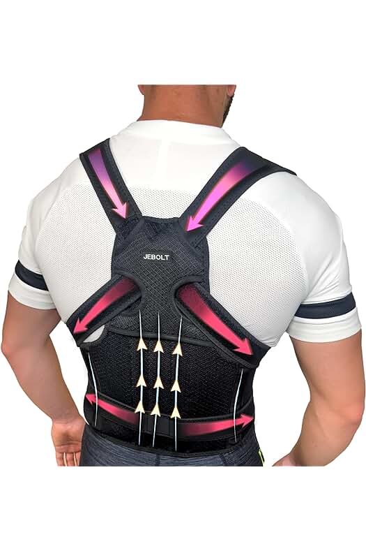 Corrector de postura para espalda JEBOLT: alivia el dolor y mejora tu postura (talla medium)