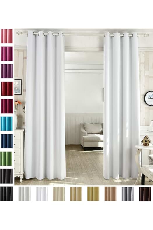 Cortina Opaca de Alta Calidad para Dormitorio o Sala de Estar - Aislante Térmico y Decorativa.