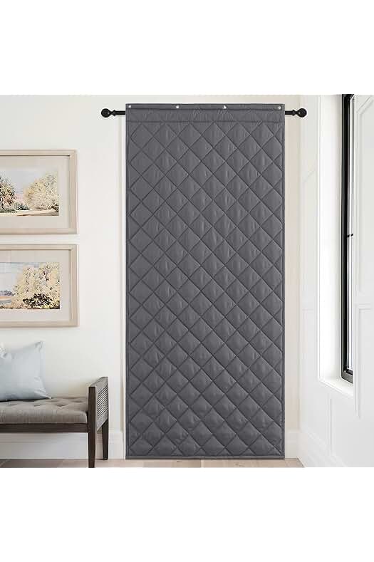 Cortina térmica aislante de alta eficiencia energética para puertas interiores y exteriores.