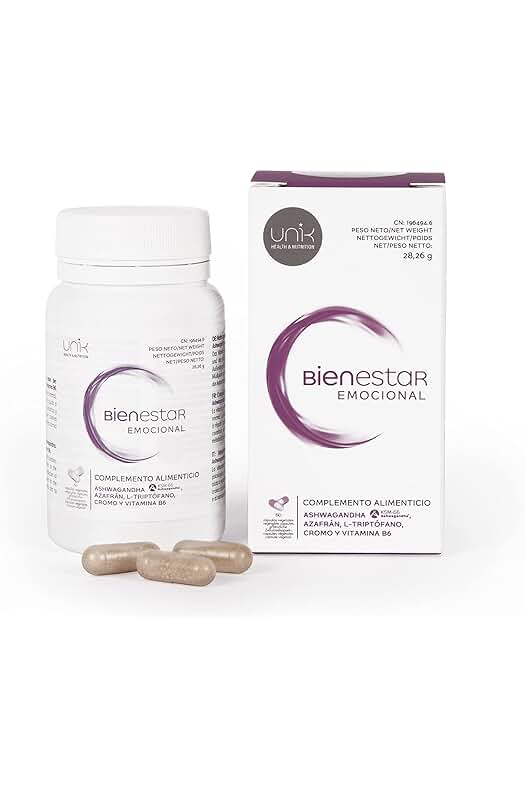 Cápsulas Unik Ashwagandha KSM-66® | Bienestar Emocional | Apoyo para Estrés, Ansiedad y Sueño