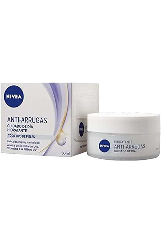 Crema antiarrugas Nivea: hidratación y cuidado diario para una piel más joven - 50 ml.