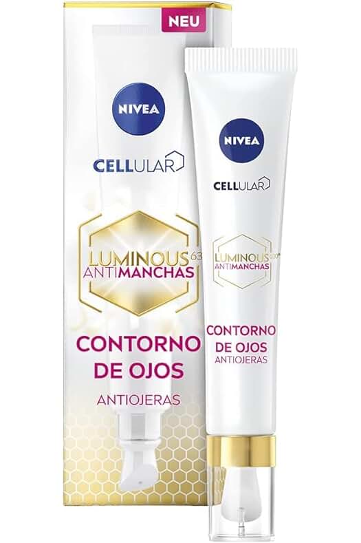 Crema antiojeras antiedad NIVEA Cellular Luminous 630 con ácido hialurónico y antiarrugas