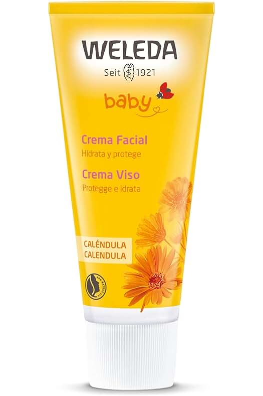 Crema Facial Calendula para Bebés, 50 ml - Weleda, cuidado natural para la piel delicada.