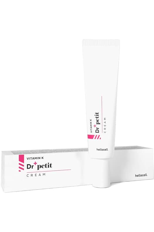 Crema facial con vitamina K para el cuidado de los ojos y reducción de decoloración.