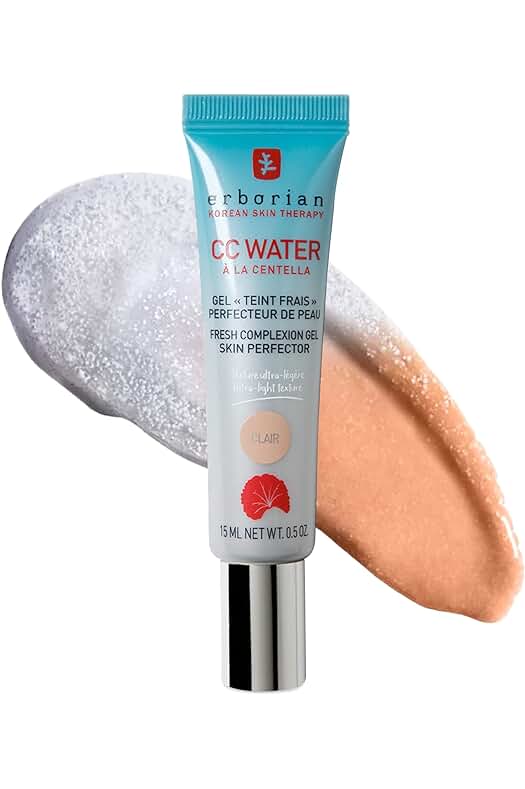 Crema hidratante facial coreana con centella asiática y ácido hialurónico - CC Water claro, 15 ml