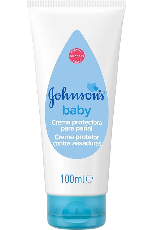 Crema Johnsons para pañal que protege y cuida la piel del bebé, 100 ml
