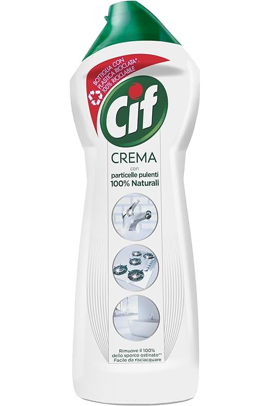 Crema Multisuperficies CIF para Baño y Cocina, limpieza profunda en todas las superficies.