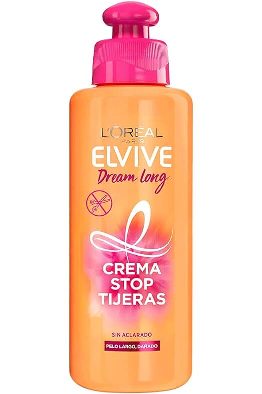 Crema reparadora LOreal Paris Elvive Dream Long para cabellos dañados - 200 ml.