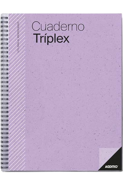 Cuaderno Tríplex para profesores: Planificación, Evaluación, Tutoría y Reuniones | Tamaño 22,5 x 31 cm
